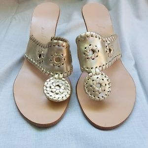 PRICE DROPPED!  Jack Rogers Hi Wedge- Platinum